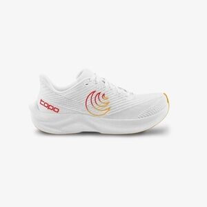 Topo Men's White and Red Athletic Shoes